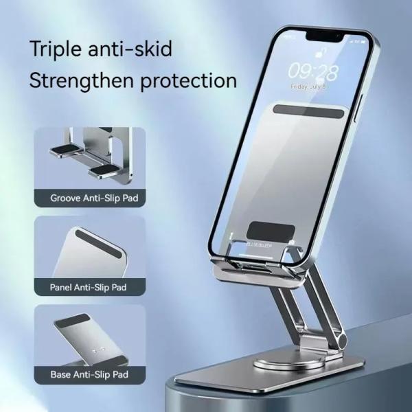 Алюминиевый столешничный телефонный стенд складной универсальный держатель для мобильных телефонов 3,7 мм