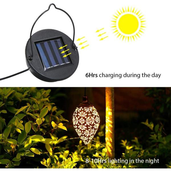 Waterproof Hanging Solar LED Lantern Garden Decoration Lights