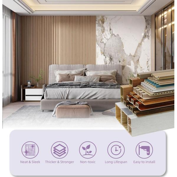 Easy Installation Antistatic Eco Interior Wall Panel 200*12mm