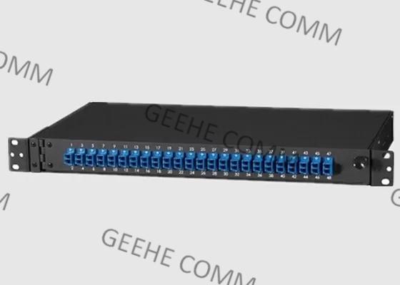 Tableau de connexions optique gauche de fibre du bâti 2U 48 de mur d'adaptateur de Sc