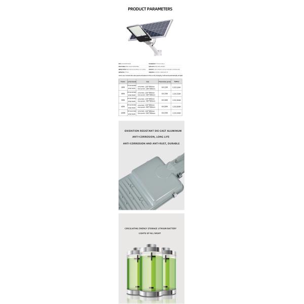 50 Watt 40w 30 Watt Solar Powered LED Street Lights All In One Human Body Sensor Municipal