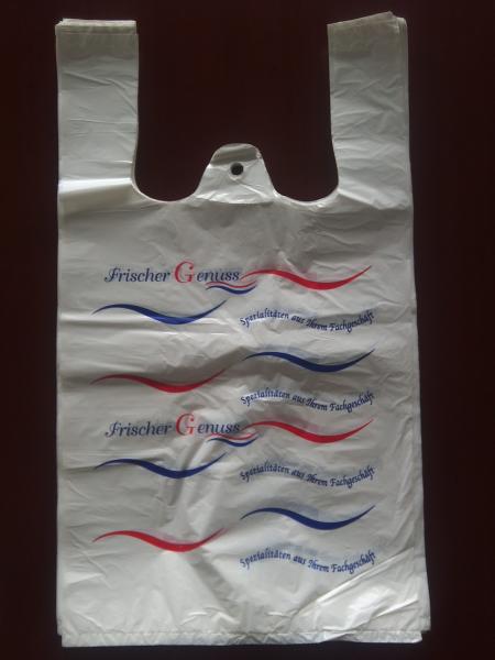240+120*450mm 16mic  Plastic T-Shirt Shopping Bag - 500/Case , HDPE Material