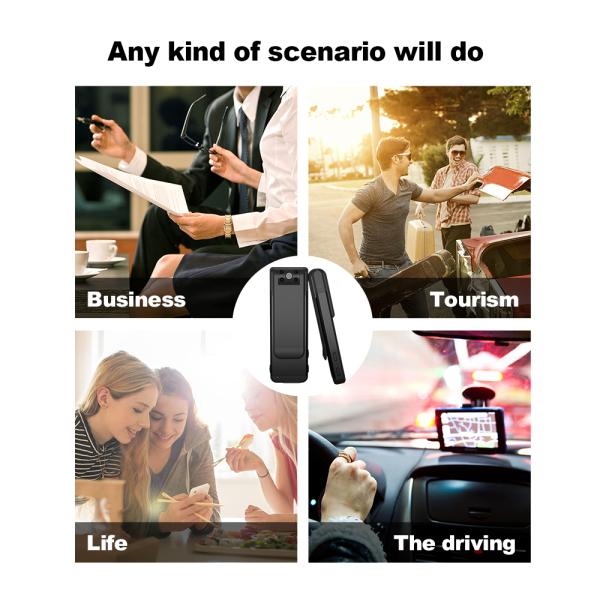 Камера ночного видения WIFI GPS 1080P несенная полицией сальто 180 градусов