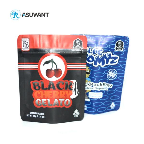 Suporte pequeno Resealable de Mylar acima do empacotamento da especiaria da erva daninha da prova do cheiro da soldadura térmica dos malotes