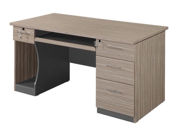 Simple Design Wood Computer Desk Staff Furniture With Melamine Surface