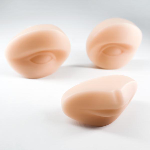 o bordo das sobrancelhas da pele da prática da tatuagem 3D exercita 90 da composição gramas de cabeças do silicone