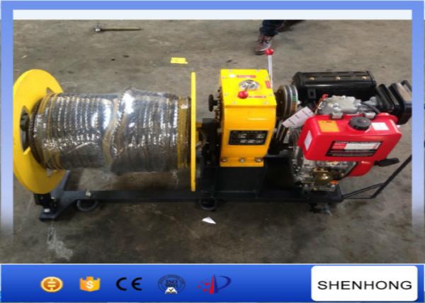 3 Ton Cable Pulling Winch Stringing ABC Cable With 200-300 M Wire Rope