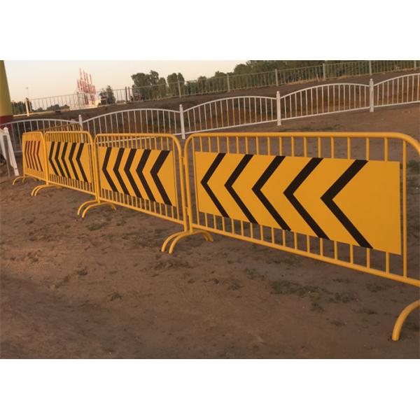 Removable Construction Site Crowd Safety Barriers Concrete Road Barriers