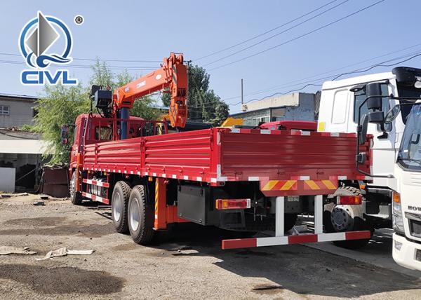 6000 / 8000kg Knuckle Truck Mounted Crane in White Red Boom Truck Crane SQ6ZK3Q