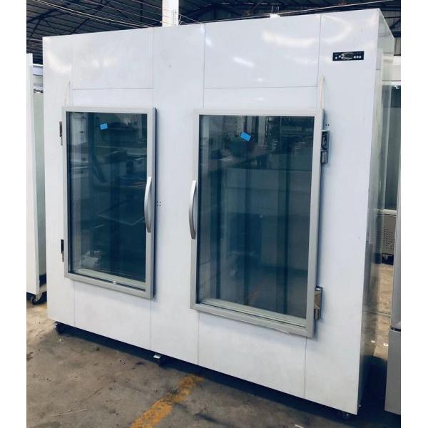Commercial Ice Storage Bin Indoor 100 Cu. Ft. Double Glass Doors Type