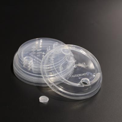90mm redondo transparente plástico tampa de taça PP para taça de plástico e taça de papel