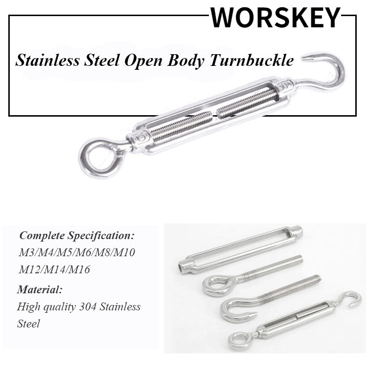 DIN 1480 Galvanized Turnbuckle Xx / Xo / Oo Type Stainless