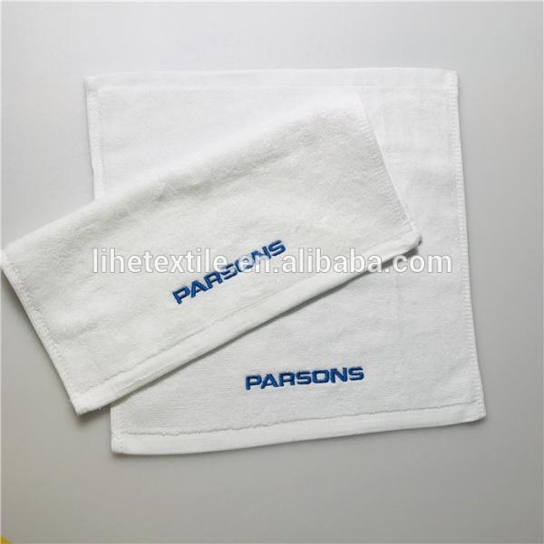 small face towel with embroidery logo 100% cotton hand towels