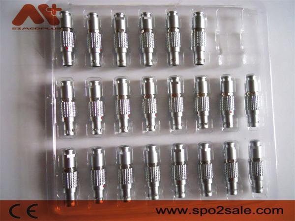 Conectores de cabos médicos revestidos de ouro de latão Conectores metálicos 1B 2pin 4pin 5pin 6pin