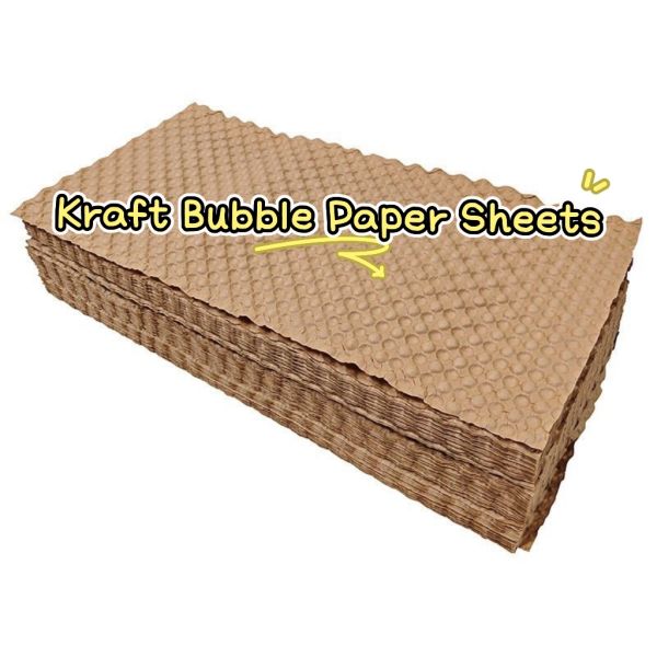 40 X 50cm Buffer Paper Eco Paper Bubble Wrap For Mailers Plastic Free Cushioning Sheets