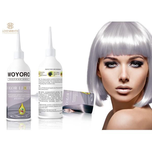 Private Label Professional Permanent Liquid Hair Toner For All Type Hair 100% Flawless Gray Coverage