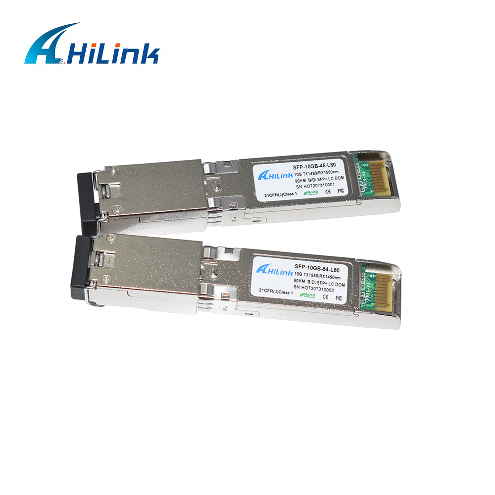 10GBASE BIDI 1490/1550nm SFP+ 10G Ethernet Волоконно-оптический приемник Single SFP+ BIDI 10G 80KM