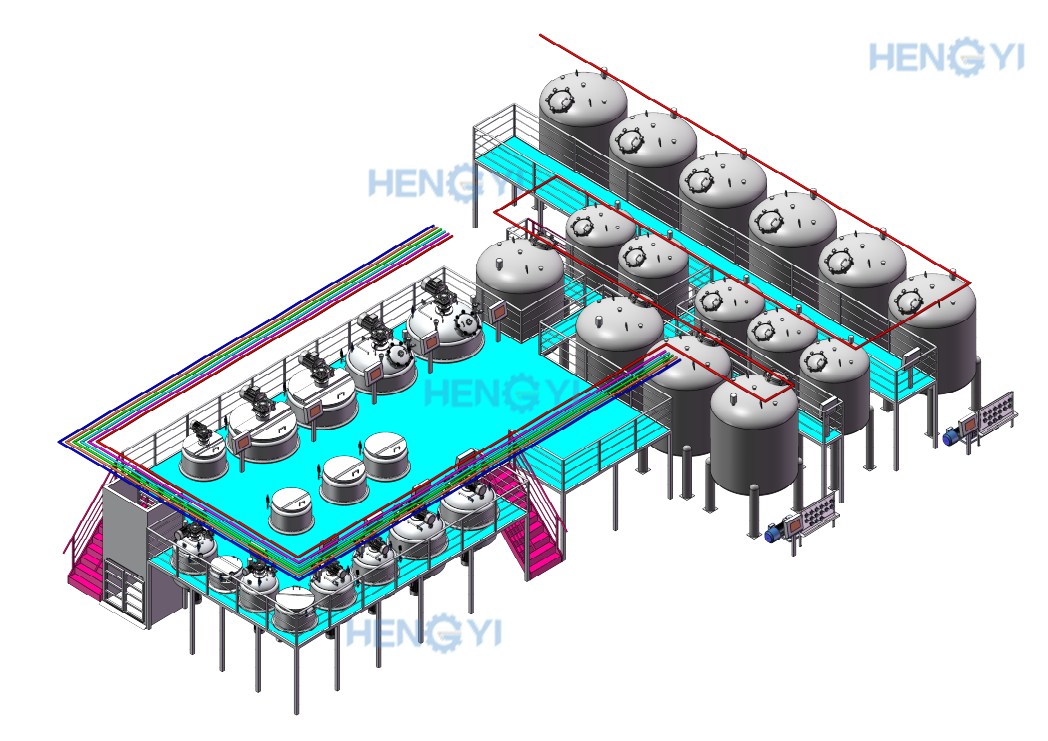 Semi-Automatic Integrated Shampoo Making Machine for Startups