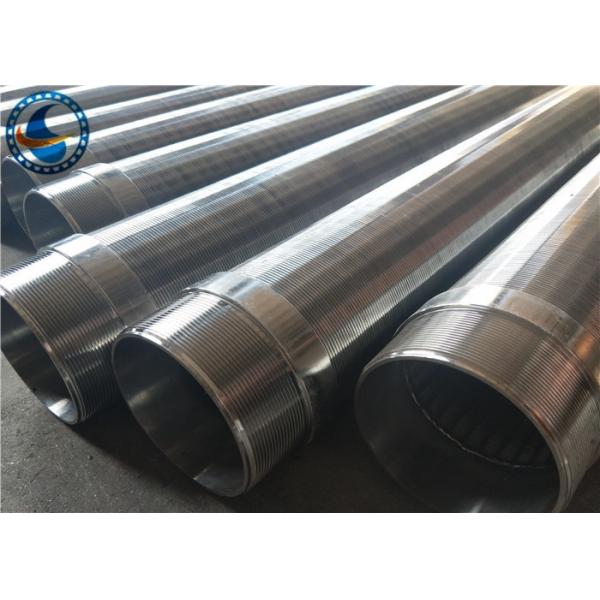 Downhole de aço inoxidável tubo entalhado com as extremidades rosqueadas do homem de M60×1.5mm