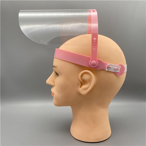 Outdoor Reusable Face Shield , Transparent Safety Visor Face Shield Elastic