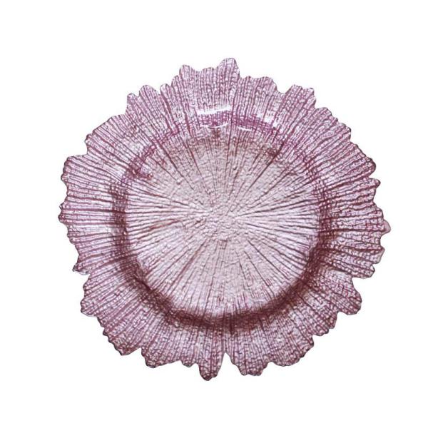 Colorful 33cm Diameter Sunflower Shaped Glass Fruit Bowl