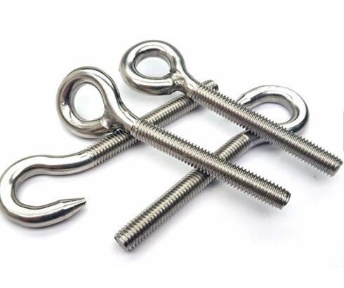 M2.5 M3 M4 Stainless Steel Eye Bolts 6h Tolerance For Building / Industry