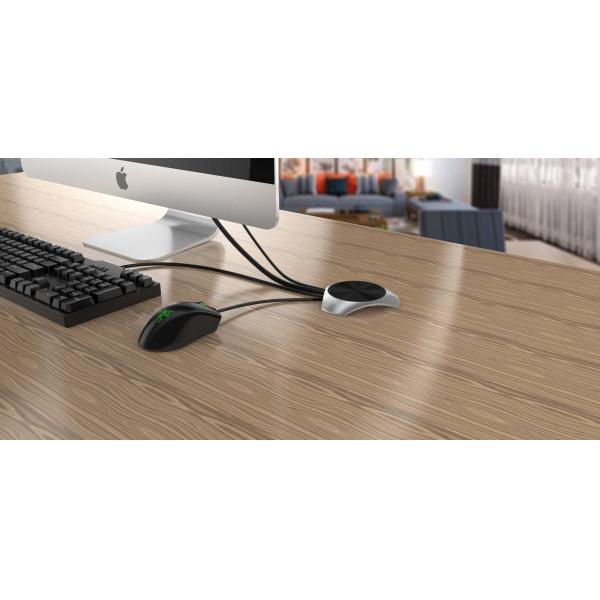 Qi Certified Wireless Charging Pad , Home Cordless Phone Chargers Aluminum Zinc Alloy