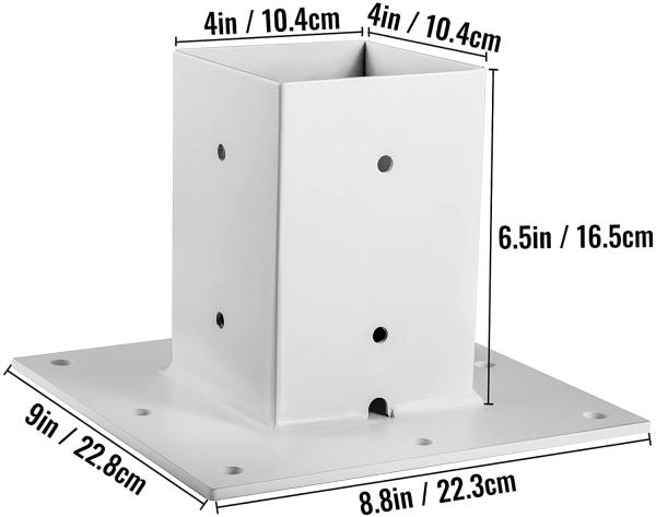 Sample Offered Oem Odm Metal Post Base Pergola Corner Bracket for 4x4 Wood Posts