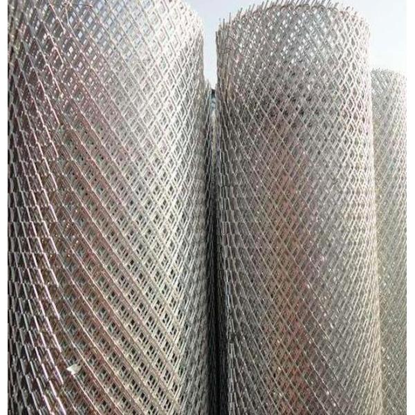 Exterior Wall Plaster Mesh Expanded Metal Sheet 0.7mm Thickness 7mm X 15mm