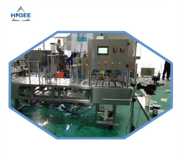 Stainless Steel 5Kw Automatic Bottle Filling Machine For Yogurt Filling