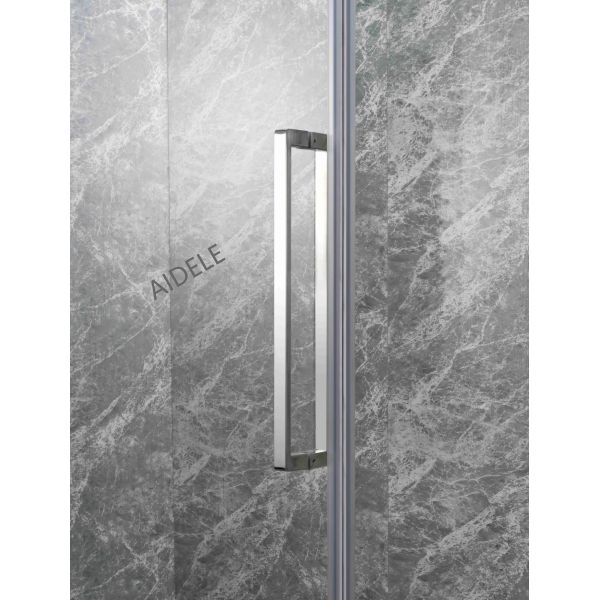 Tempered Glass Shower Enclosure Corner Installation Space Saving Design Suitable For Small Bathrooms Commercial Projects