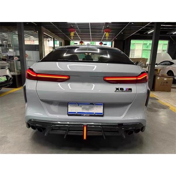 For BMW X5M X6M Carbon Fiber Body Kit X5M X6M Carbon Fiber Front Lip Diffuser Spoiler Side Skirt Hood