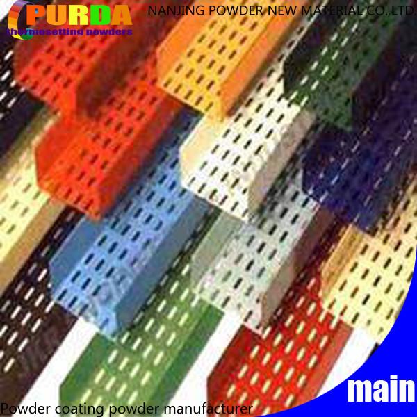 Sand Effect Epoxy Powder Coating , Black Epoxy Coating Excellent Smooth Glossy
