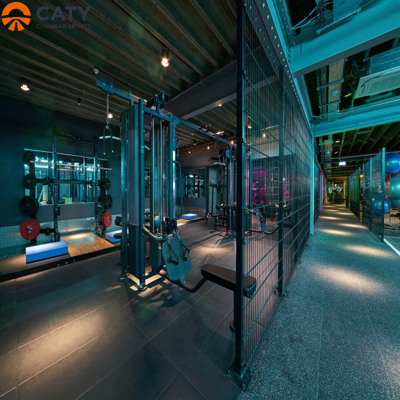 Customized Premium Rubber Tile with EPDM and SBR Materials - Offering Safe and Comfortable Fitness Training Experience