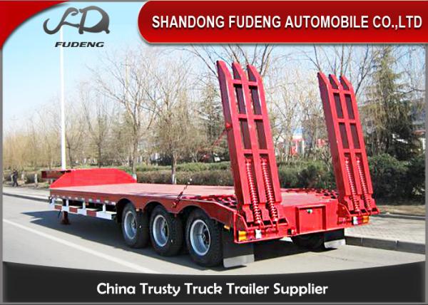 Low Bed Trailer , 3 axles 80T lowbed trailer , 4 axles 80T lowbed trailer