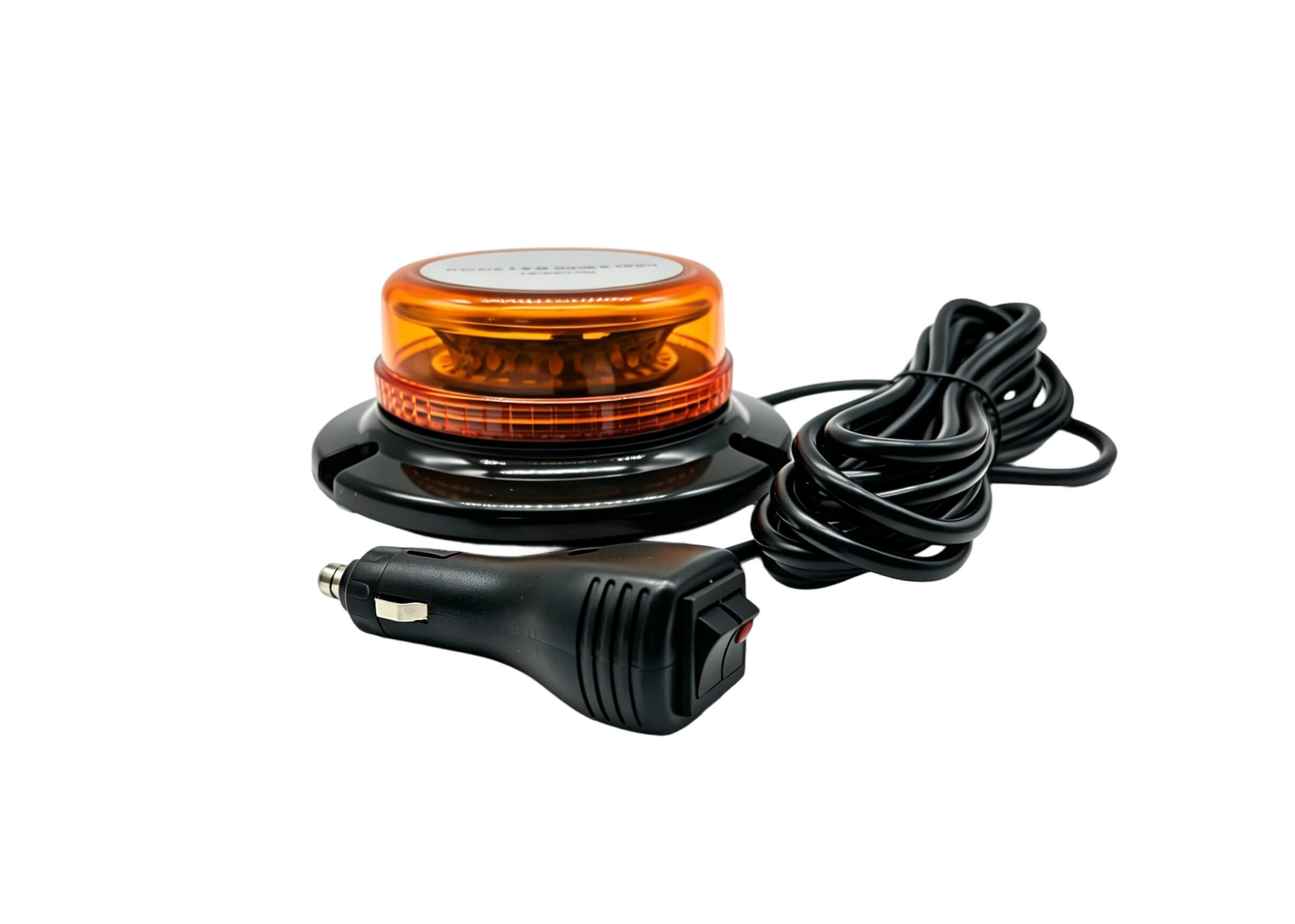 RD-208 Amber Magnetic LED Warning Light 10-30W for Truck Cart Construction Vehicle