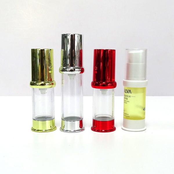 5ml 10ml 15ml Cream Cosmetic Airless Bottle With ABS Pump Wear Resisting