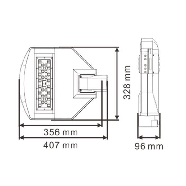Bridgelux Chips Outdoor High Power LED Street Lights 50 Watt For Road Lighting