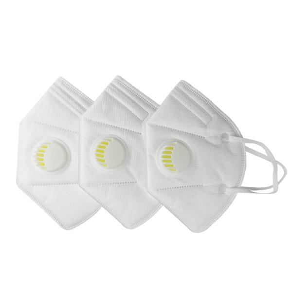 Kn95 Exhalation Valve Respirator Breathing 4 Ply Disposable N95 Ffp3 Ffp2 Protection