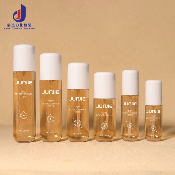 Wholesale PET Plastic Cosmetic Serum Lotion Pump Bottle 100ml Empty Skincare Container Facial Toner Packaging Custom Color Logo