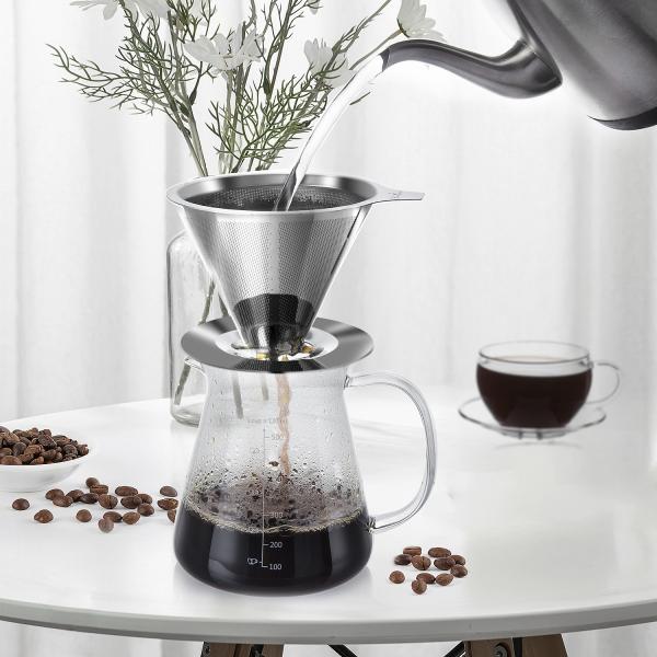 Home Usage wholesale Unique Factory Glass Hand Flush the coffee pot