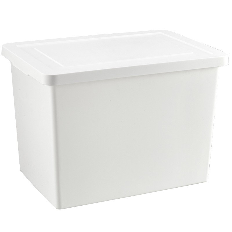 Manufacturer Wholesale White Large Capacity Clothing Bedding Storage Box Thickened Toy Storage Box Covered Storage Container Box