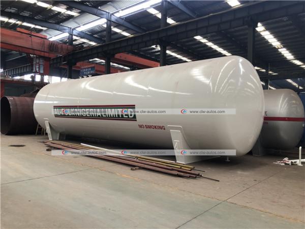 Horizontal Large LPG Storage Tank 120cbm 60tons 120000liters Gas Storage Tank for Nigeria