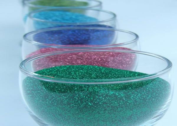 PET Chrismas Decoration Screen Printing Glitter Powder / Cosmetic Chunky Glitter Powder