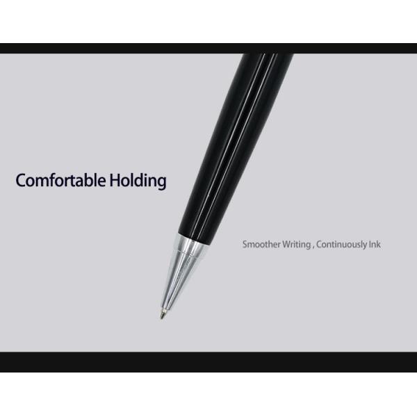 Sleek Metal Ballpoint Pen 1.0mm Classic Office Stationery Business Ball Pen
