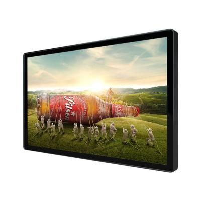 Tela fixada na parede fina super da propaganda do LCD com sistema de controle remoto