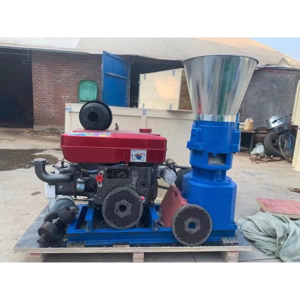 Commercial Agricultural 2-12mm Wood Pellet Making Machine With Diesel Engine