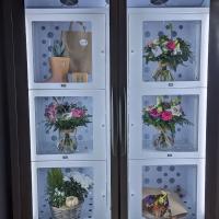 32 polegadas de tela sensível ao toque máquina de venda de flores para plantas de pote tela