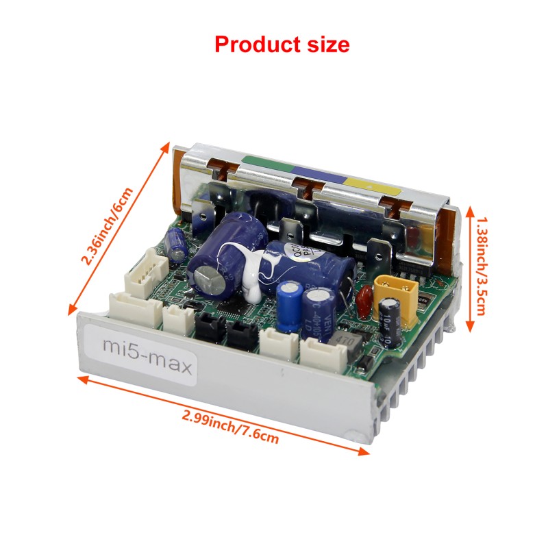 48V Plug and Play Scooter Controller Board - Easy To Install Control Module for Electric Scooters