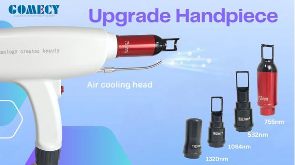 冷却と肌の引き締め機能を備えたLCDタッチスクリーンピコ秒レーザー刺青除去機